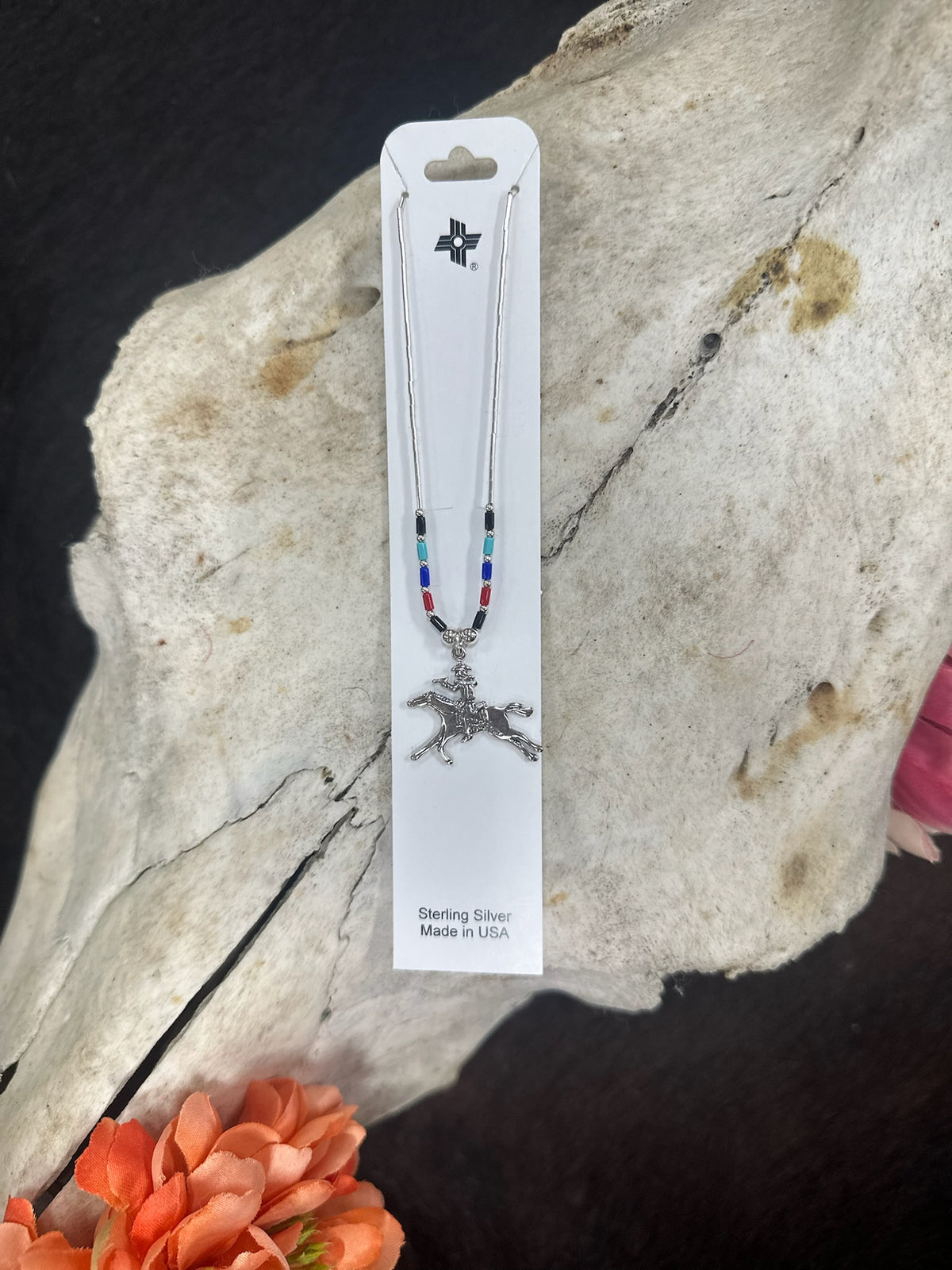 The "Wild Rider" Sterling Silver Beaded Necklace