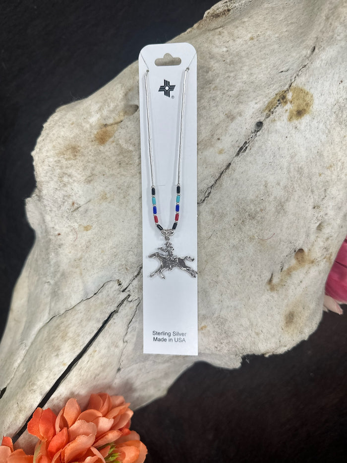 The "Wild Rider" Sterling Silver Beaded Necklace