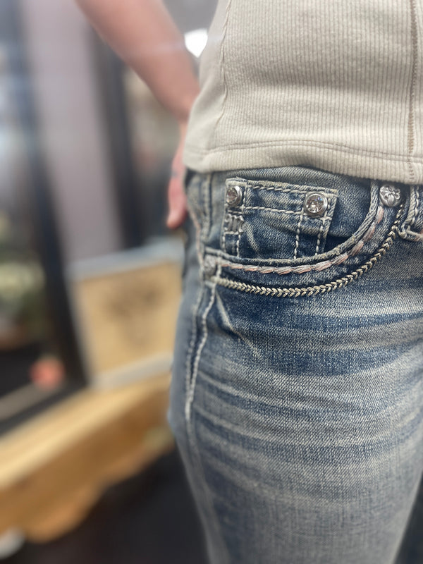 Sylvie Stitched Bootcut Jeans