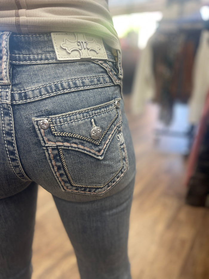 Sylvie Stitched Bootcut Jeans