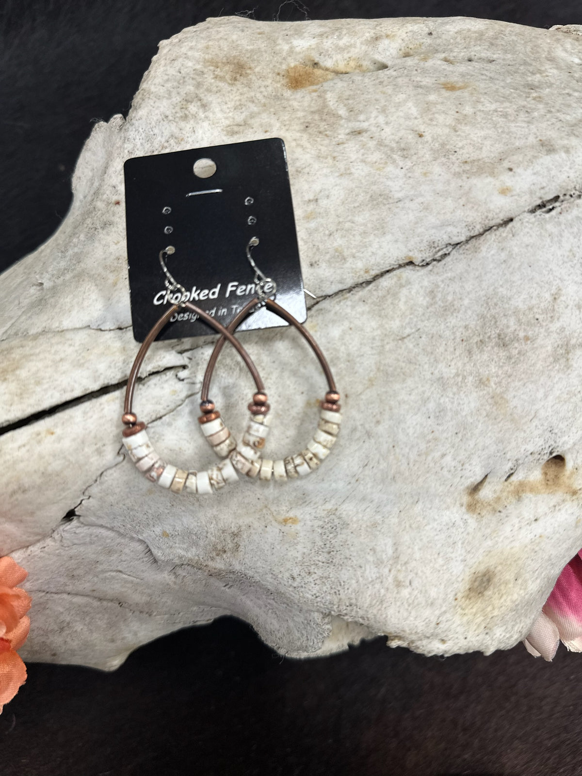 Western Heishi Hoop Earrings