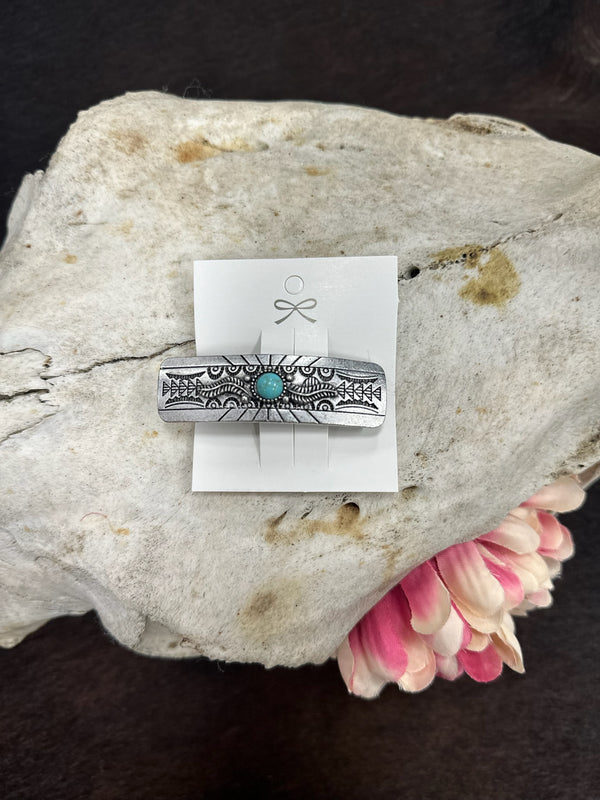 The "Sonoran Sun" Turquoise Hair Clip