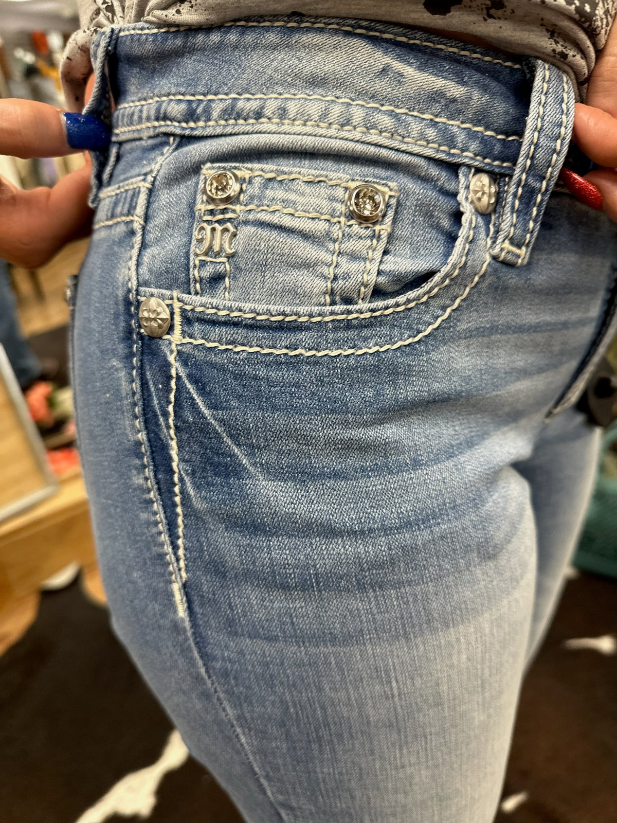 Miss Me Naija Wing Bootcut Jeans
