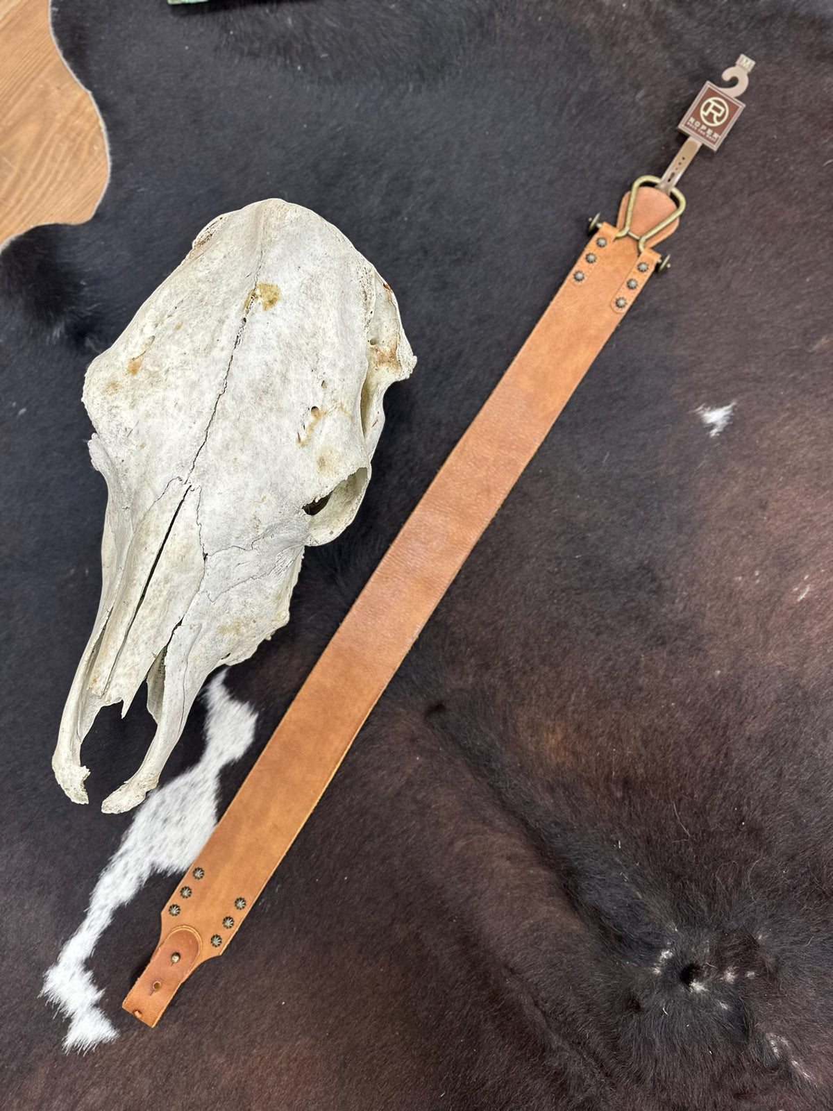 Roper Women's Tapered Buffalo Leather Belt- Tan