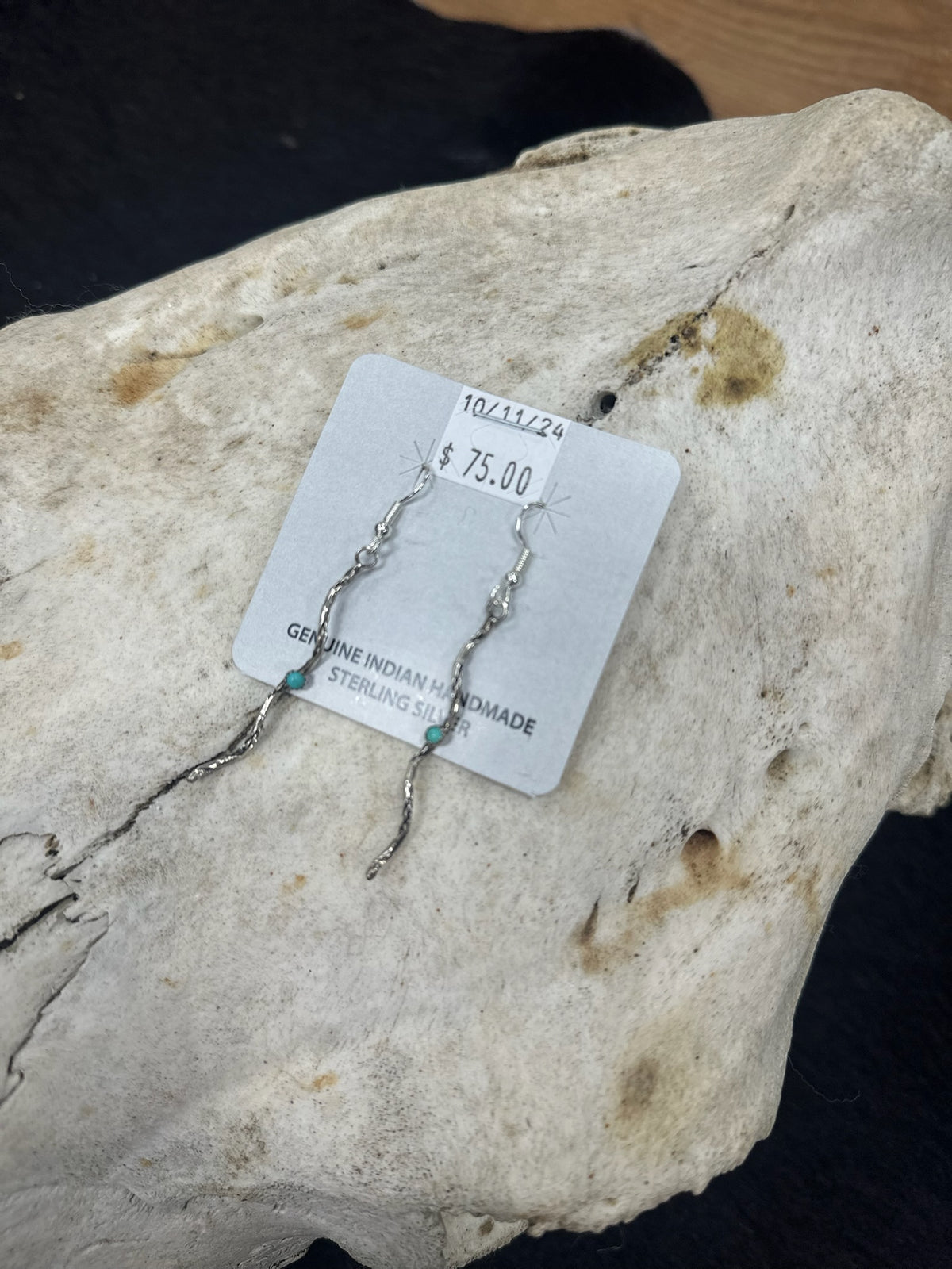 Sterling Silver Turquoise Rope Earrings