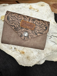 Wrangler Classic Tooled Mini Wallet