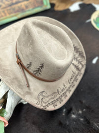 West Coast Cowgirl Custom Burned Hat