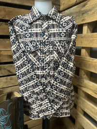 Lil’ Dude Desert Aztec Snap Shirt