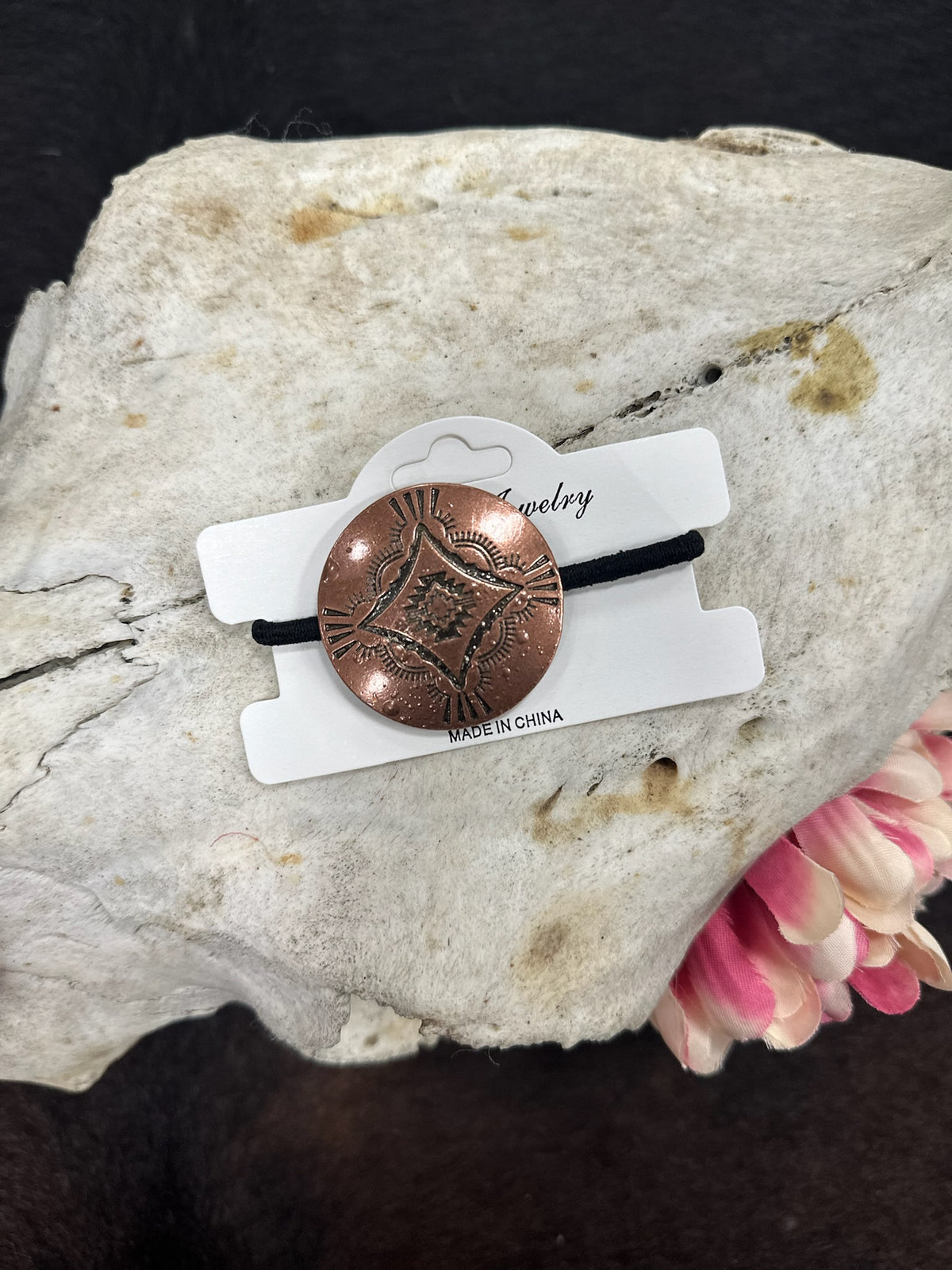 The "Penny Lane" Copper Button Hair Tie
