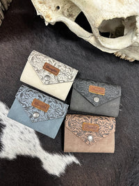 Wrangler Classic Tooled Mini Wallet
