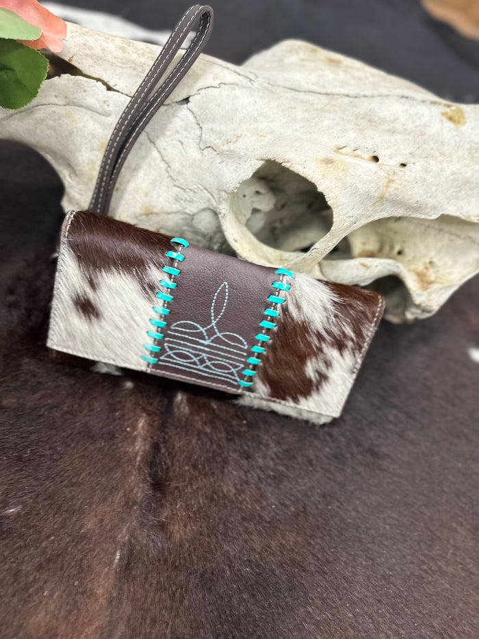 Ranch Luxe Boot Stitch Clutch Wallet