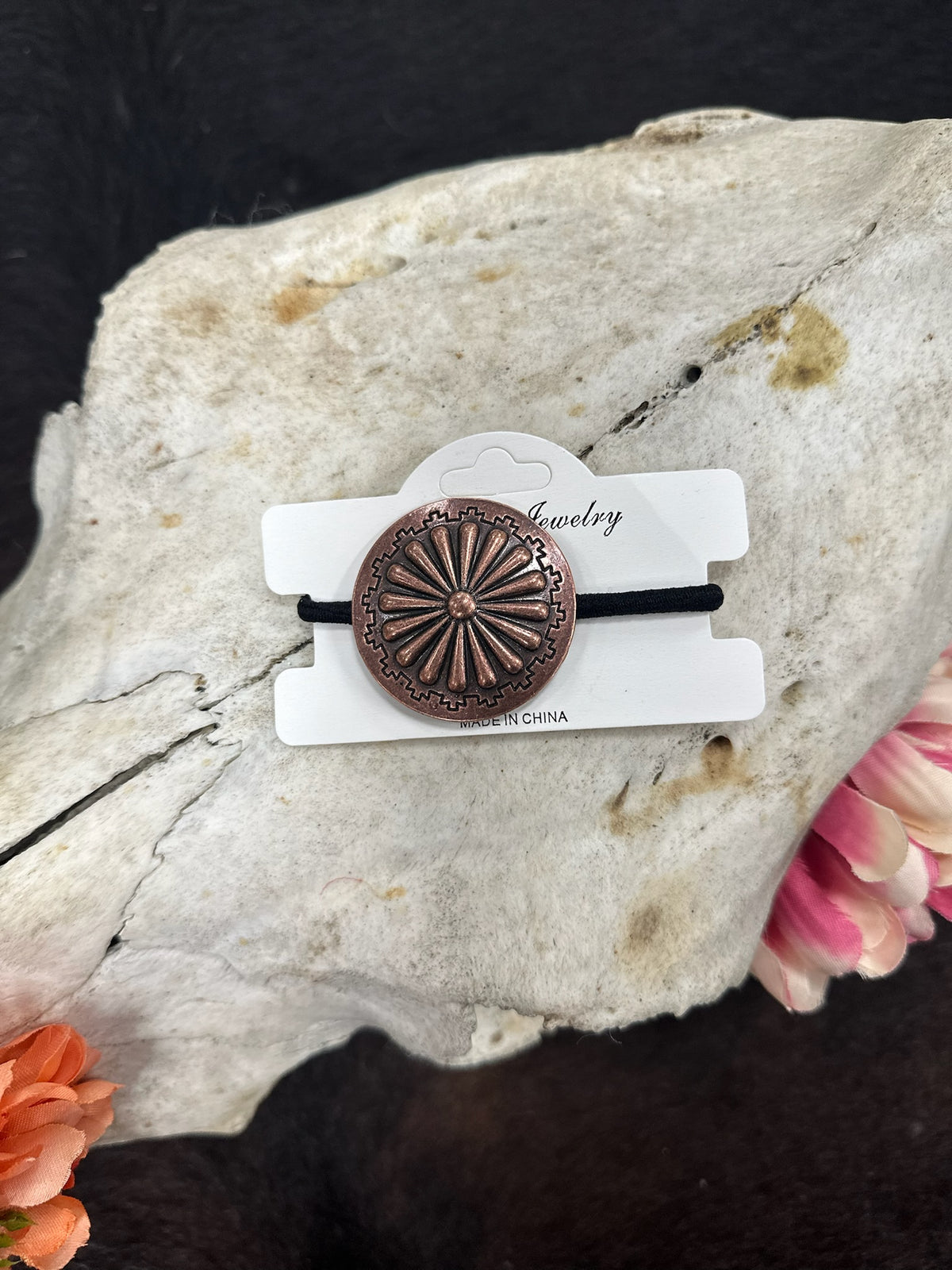 The "Penny Lane" Copper Button Hair Tie