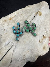Turquoise Cactus Pocket Clip
