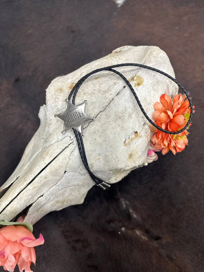 Sheriff Star Bolo Tie