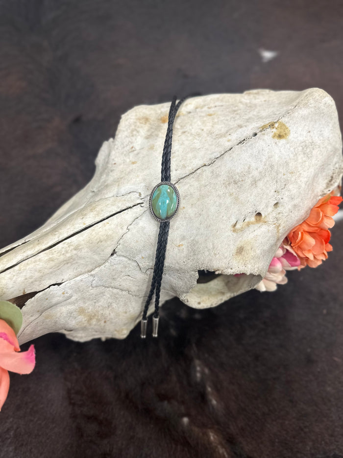 Turquoise Stone Bolo Tie