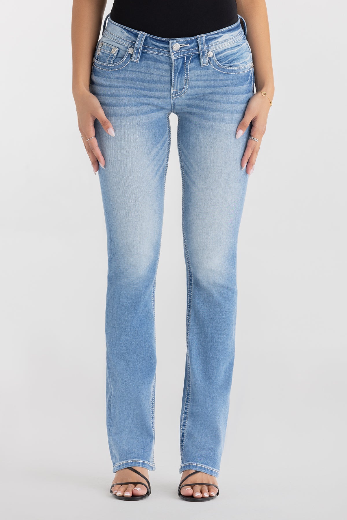 Miss Me Naija Wing Bootcut Jeans