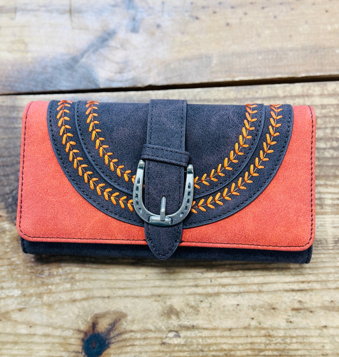 Sunset Stitch Western Wallet