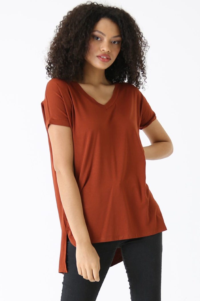 V Neck Knit Top