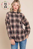 Plus Flannel Top