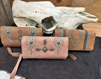 Montana West Turquoise Elegance Wristlet Clutch