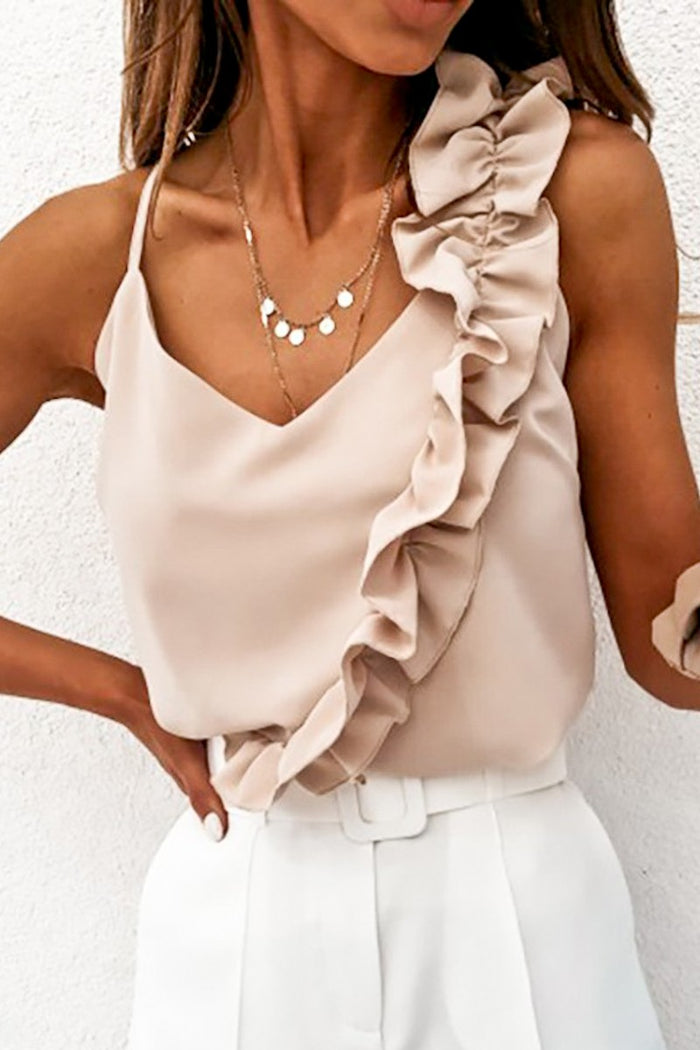 Ruffle Asymmetrical Cami