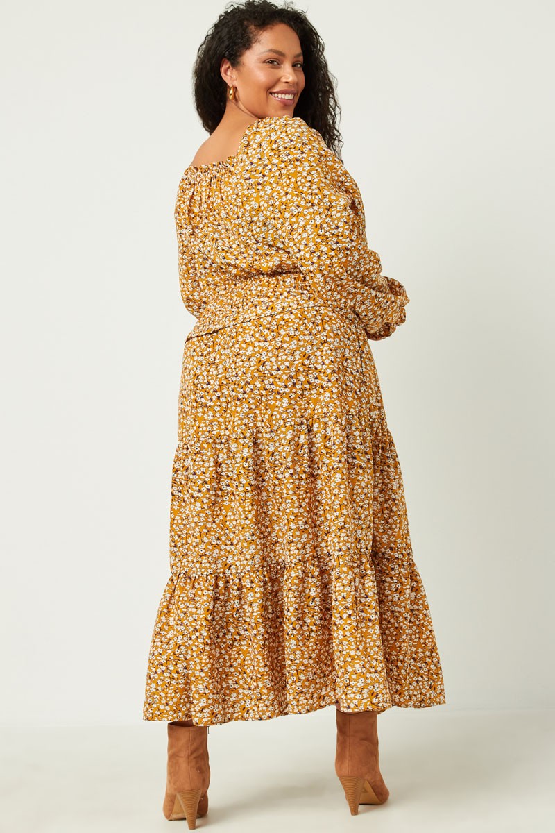 Mustard Plus Dress