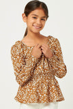 Girls Camel Top