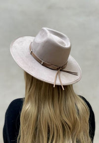 Vegan Suede Fedora Hat