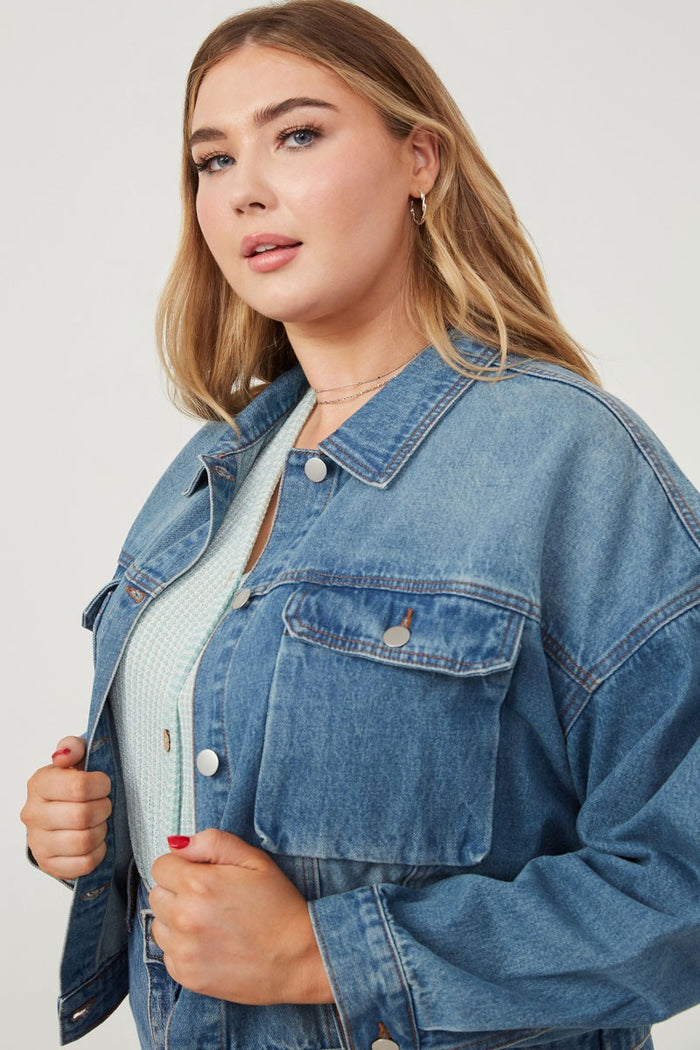 Plus Denim Jacket