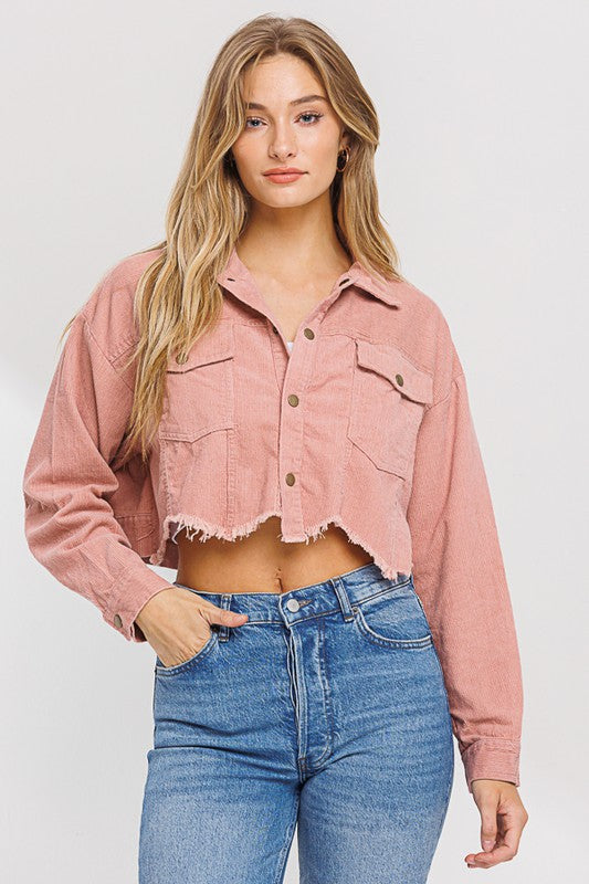 Crop Corduroy Jacket