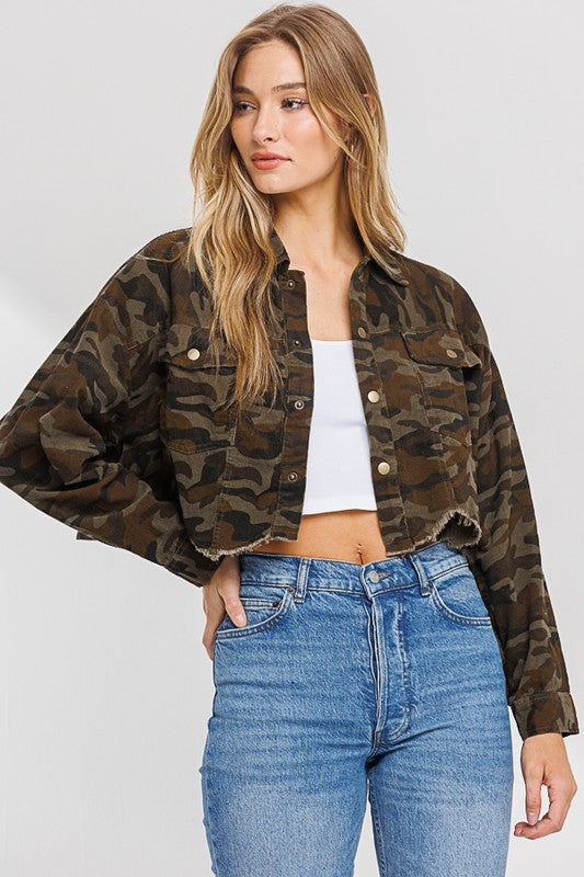 Crop Corduroy Jacket