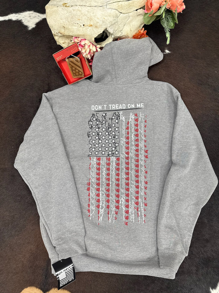 Men’s Howitzer “Don’t Tread On Me” Hoodie – Heather Grey