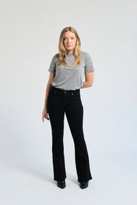 1822 Tall Black Mid-Rise Flare Jeans – 33" Inseam