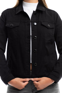 1822 Denim Better Butter Classic Trucker Jacket – Black