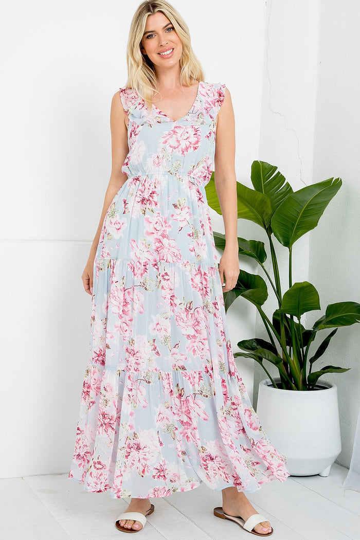 Plus Ruffle Maxi Dress