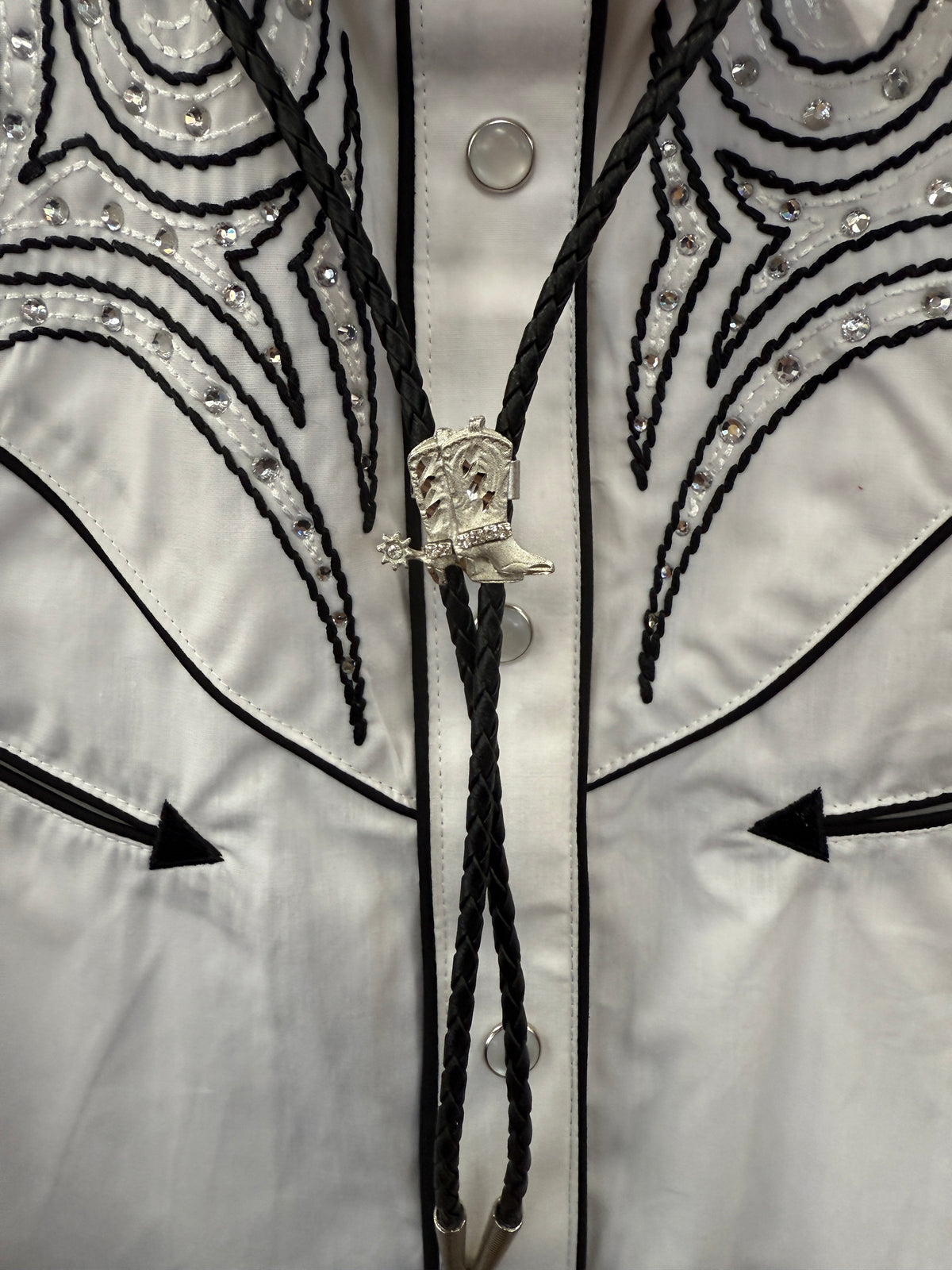 Bolo- Silver Jeweled