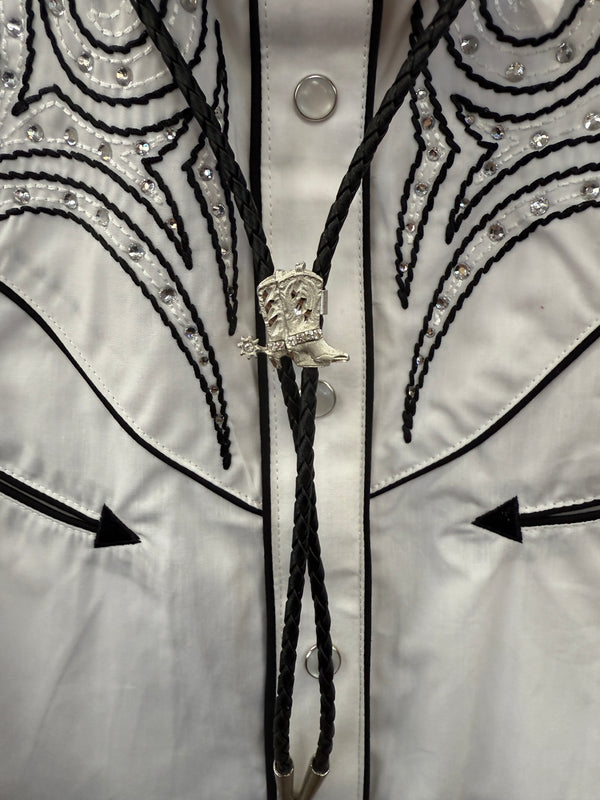 Bolo- Silver Jeweled