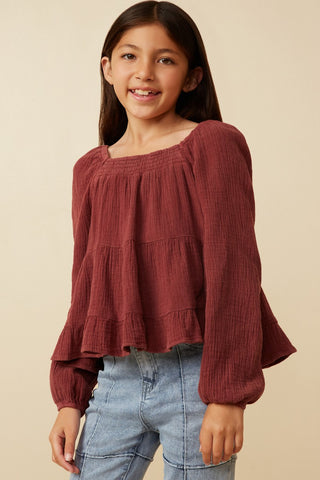 Girls Rust Top