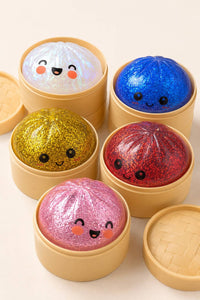 Glitter Kawaii Dumpling Stress Relief Squishy