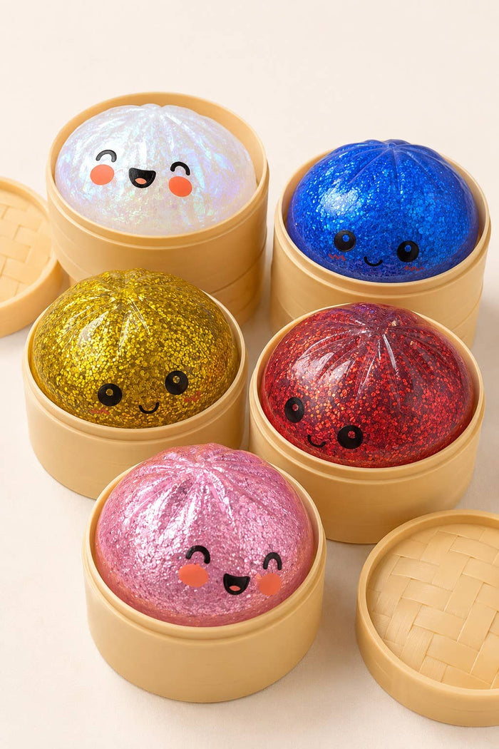 Glitter Kawaii Dumpling Stress Relief Squishy