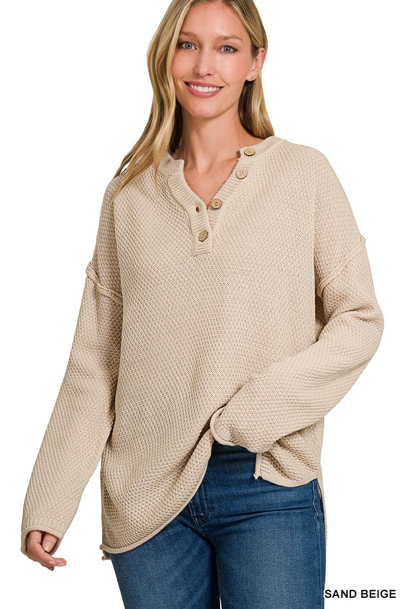 4 Button Sweater