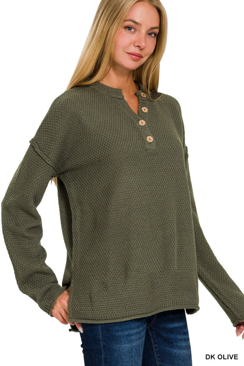 4 Button Sweater