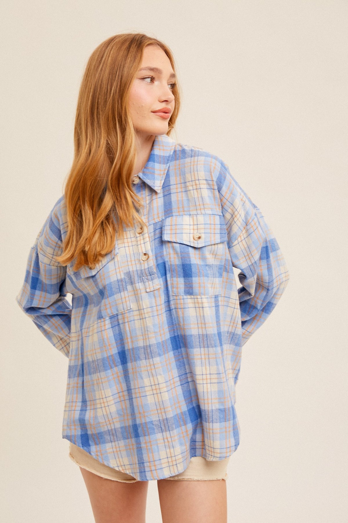 Oversized Plaid Shirt