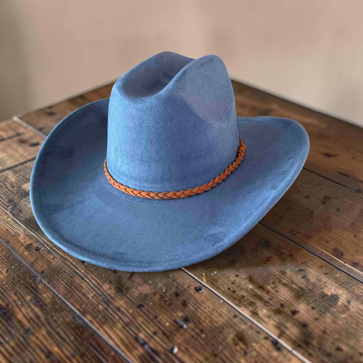 🤠Vegan Suede Cowboy Hat W/ Suede Hat Band