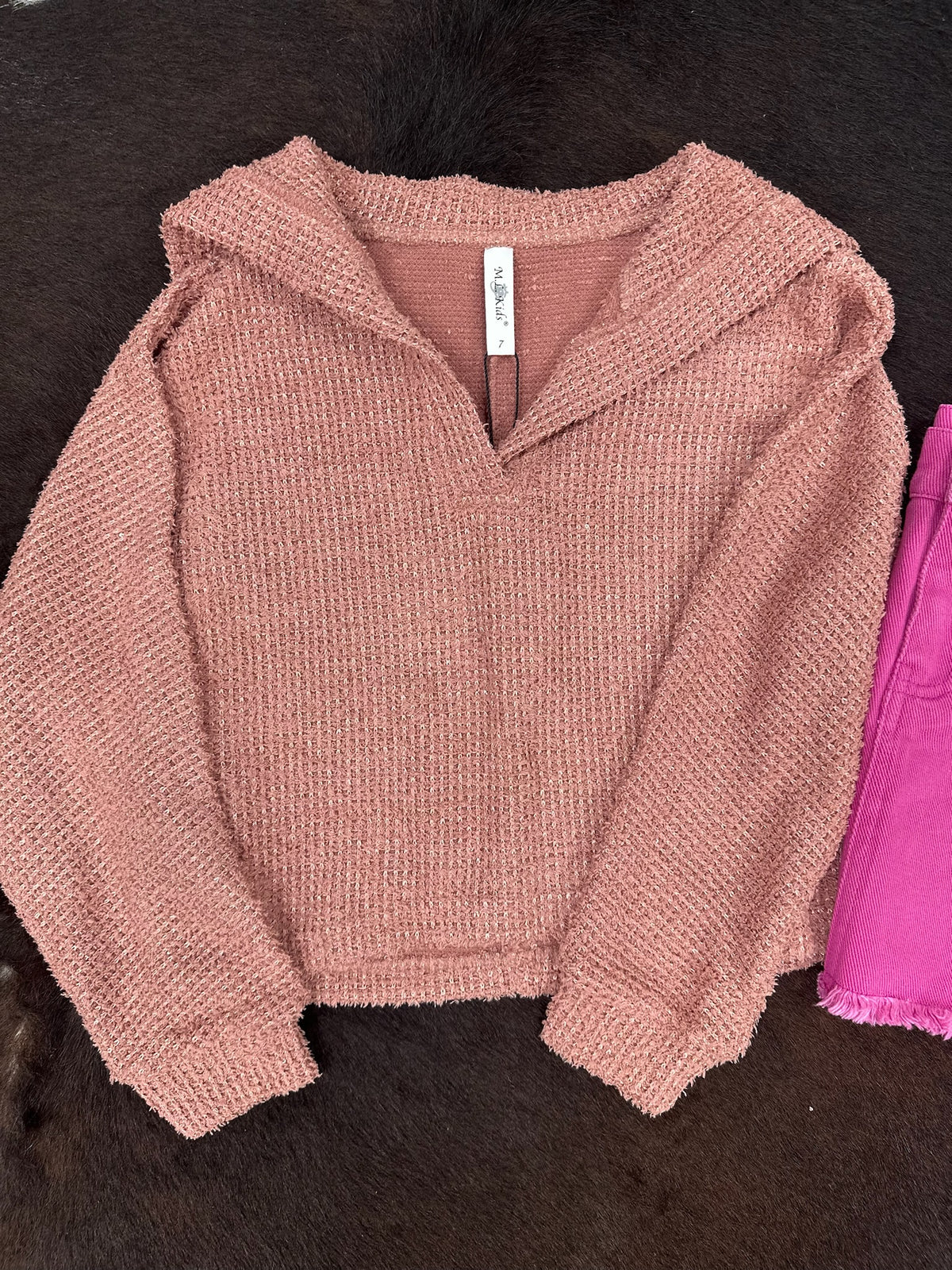 Li’l Britches Dusty Pink Sweater by ML Kids