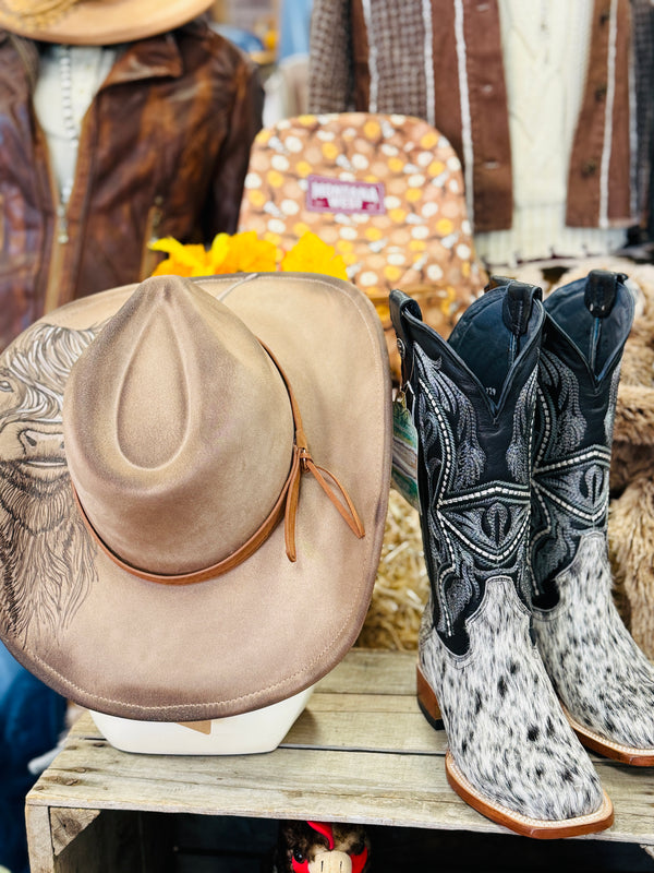 Tanner Mark Cowhide Western Boot