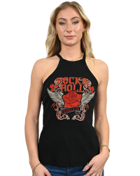 Liberty Wear Fearless Rock & Roll Rhinestone Tank