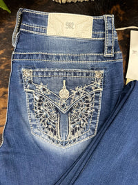 Miss Me Winged Bootcut Jeans