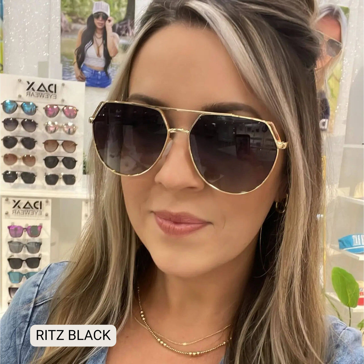 Ritz - Unisex Polarized Large Hair Friendly Aviator
