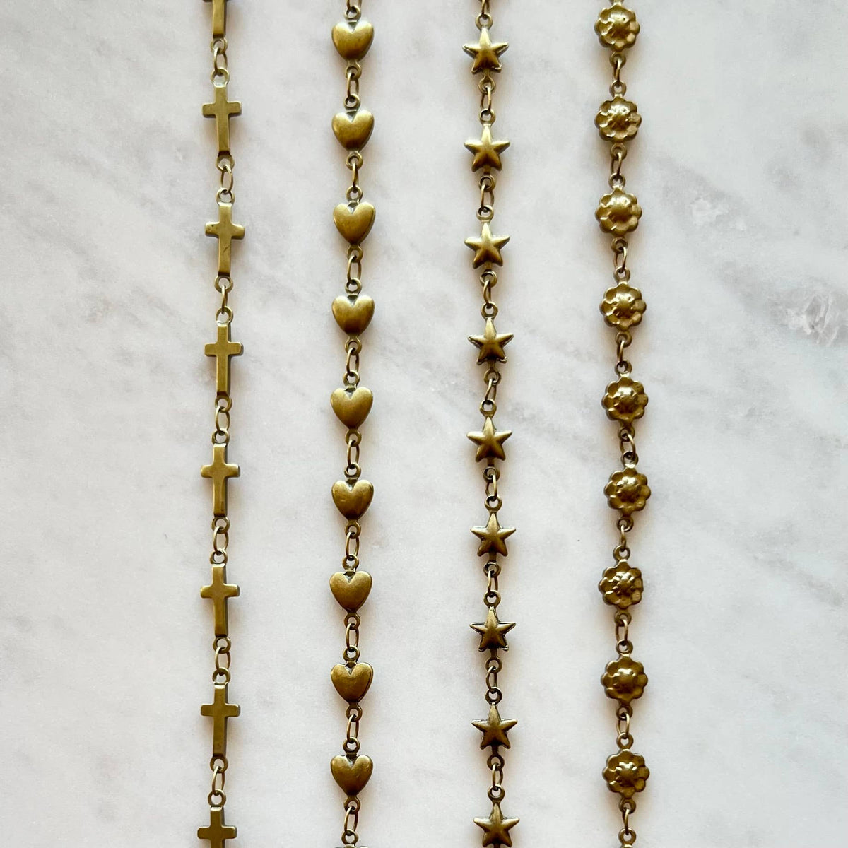 Antique Bronze Cowboy Hat Chain 